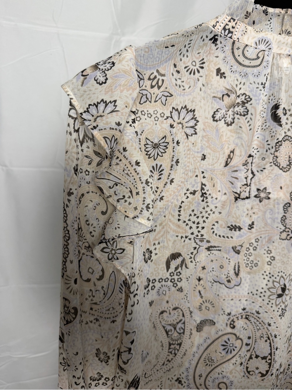 Mason D’Amelie Paisley Ruffle Blouse - Picture 4 of 9